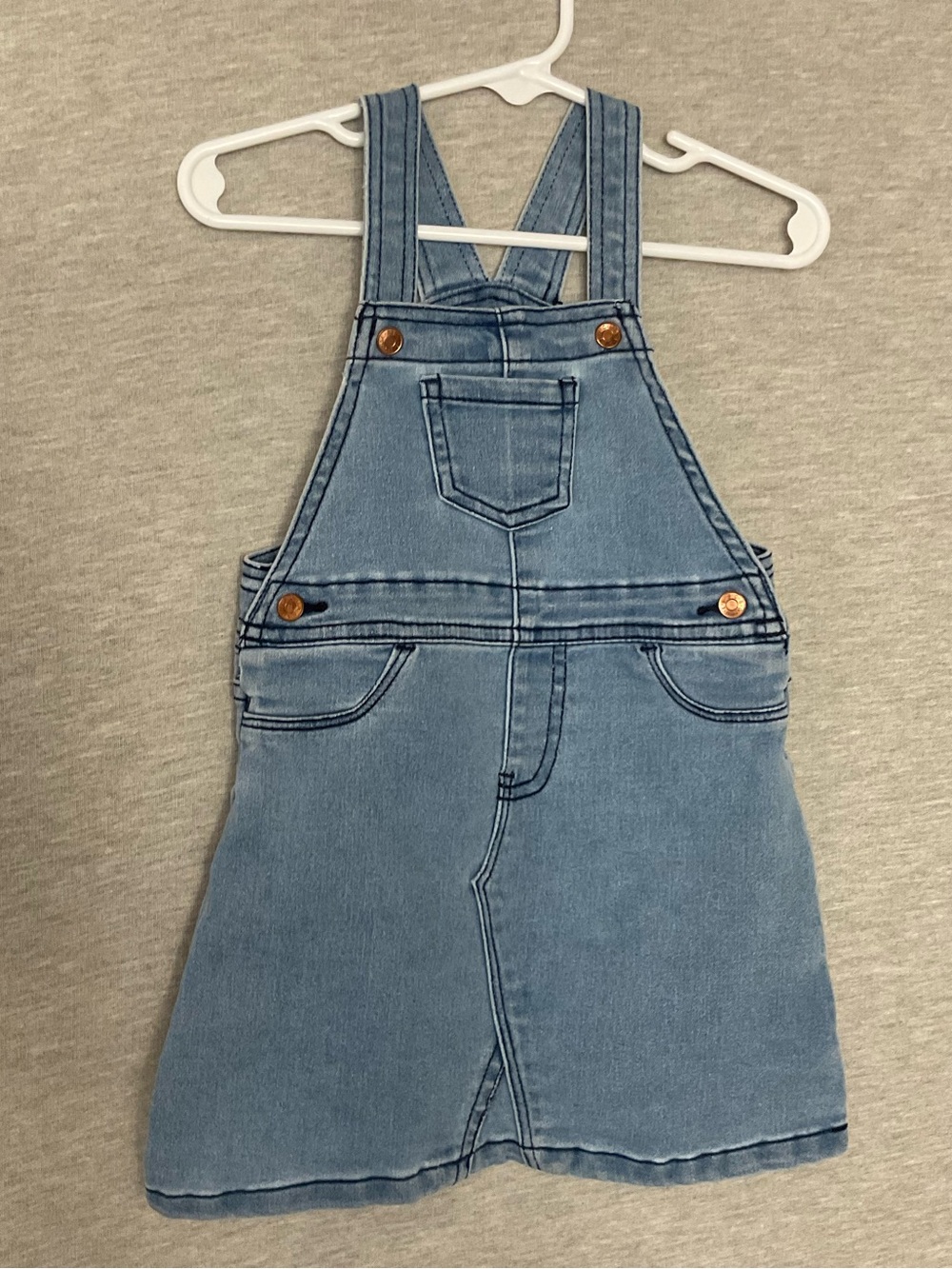 BCBG Kids Light Blue Denim Overall Skirt